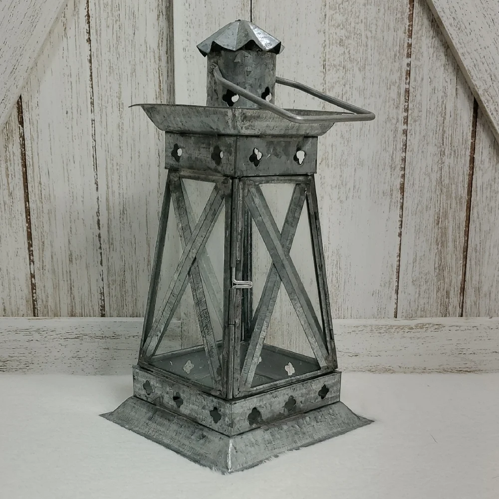 Metal Lantern Beach Coastal Nautical